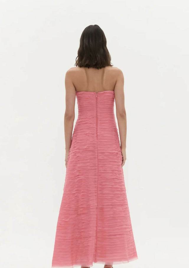 AJE Soundscape Maxi Dress in Guava Pink Size 10 & 12 - Dresses