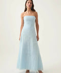 Aje Soundscape Maxi Dress Sea Breeze Blue - 14 / Blue - Dresses