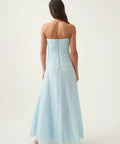 Aje Soundscape Maxi Dress Sea Breeze Blue - 14 / Blue - Dresses