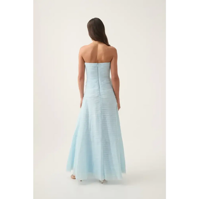 Aje Soundscape Maxi Dress Sea Breeze Size Au 6 - 6 / Blue - Dresses