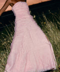 Aje Soundscape Maxi Dress Size 8 Chalk Pink - Dresses