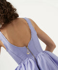 Aje Suzette Bubble Hem Mini Dress - 8 / Violet - Dresses