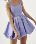 Aje Suzette Bubble Hem Mini Dress - 8 / Violet - Dresses
