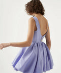 Aje Suzette Bubble Hem Mini Dress - 8 / Violet - Dresses