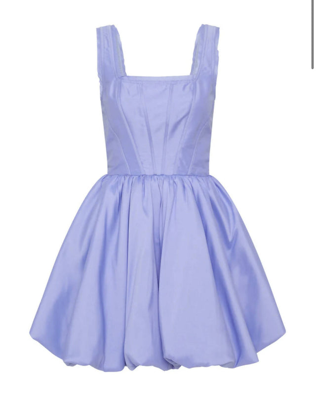Aje Suzette Bubble Hem Mini Dress - 8 / Violet - Dresses