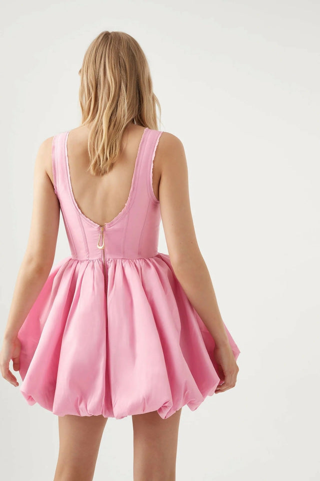 Aje Suzette Bubble Mini Dress Pink Size S/AU 8 - 8 / Pink - Dresses