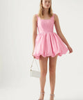 Aje Suzette Bubble Mini Dress Pink Size S/AU 8 - 8 / Pink - Dresses