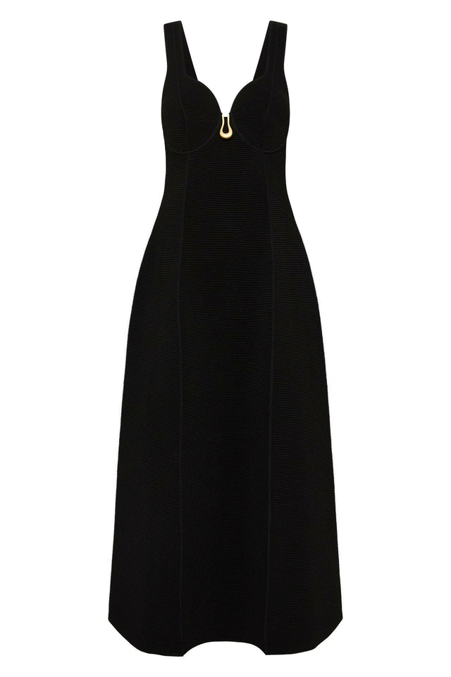 Aje-Sylvette-Knit-Midi-Dress
