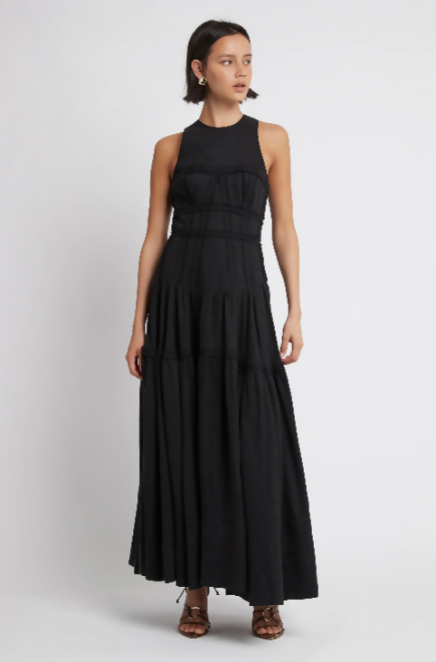 corset satin midi dress Blue Satin Midi Dress