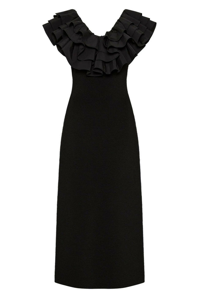 TranscentdentRuffleMidiDress5