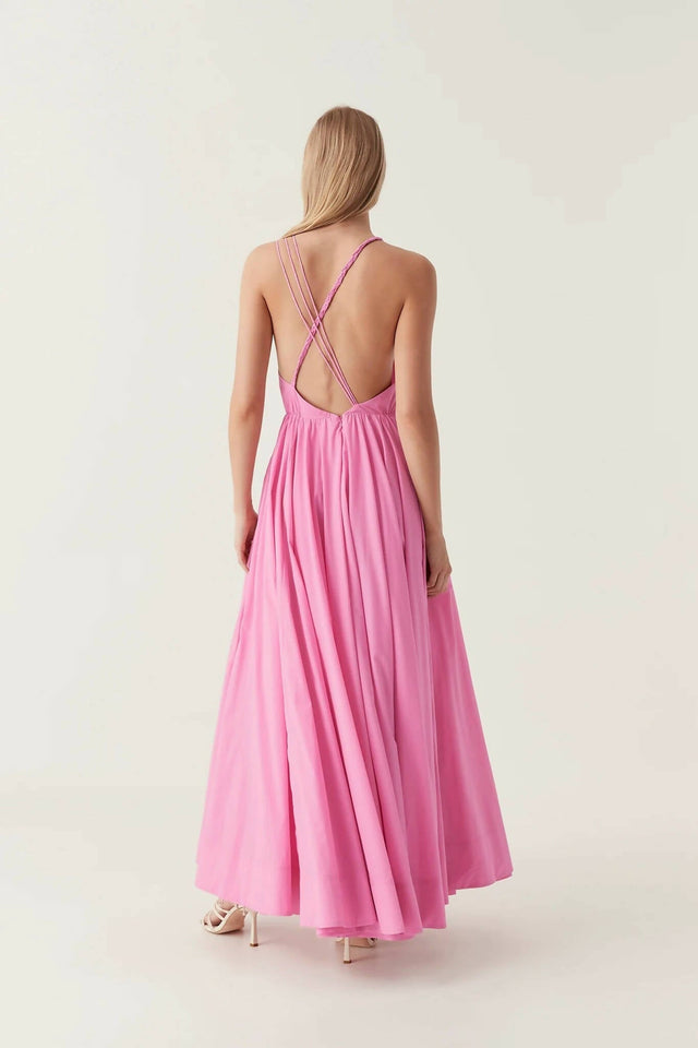 Aje Vellum Maxi Dress in Cerise Pink Size 10 - 10 / Pink - Dresses
