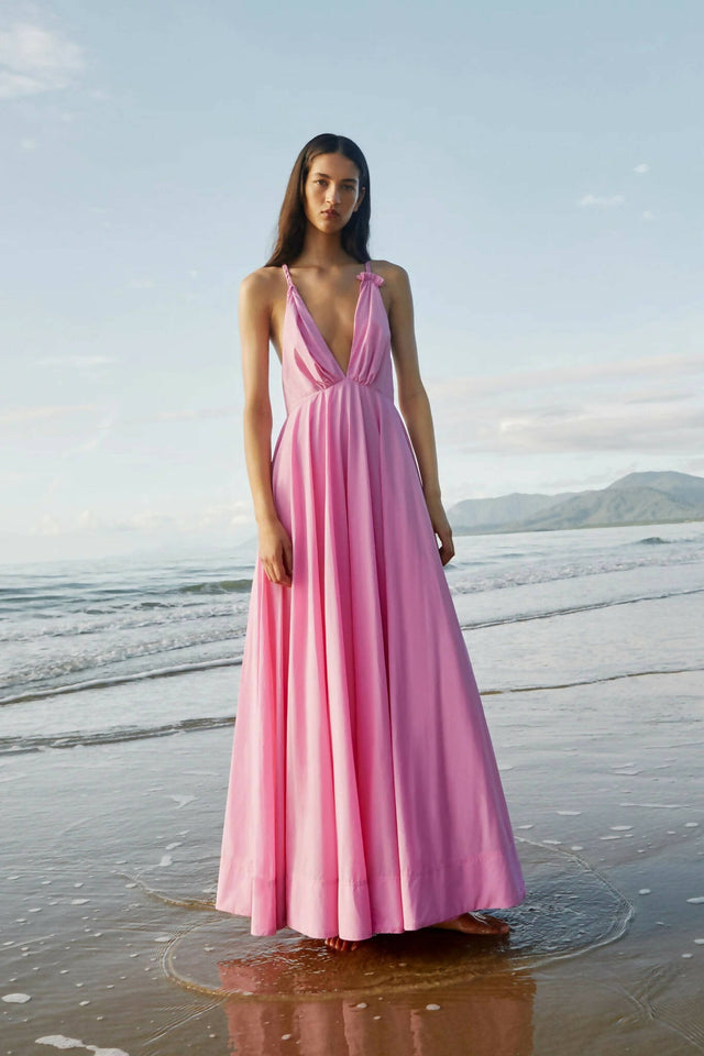 Aje Vellum Maxi Dress in Cerise Pink Size 10 | Passion For Fashion Aje Vellum Maxi Dress in Cerise Pink Size 10 | Passion For Fashion
