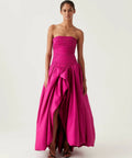 AjeVioletteBubbleHemMaxi-DeepMagenta1