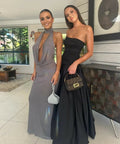Aje Violette Bubble Hem Maxi Dress - 6 / Black - Dresses