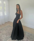 Aje Violette Bubble Hem Maxi Dress - 6 / Black - Dresses