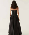 Aje Violette Bubble Hem Maxi Dress Black - Dresses