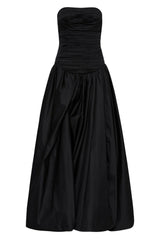 Aje Violette Bubble Hem Maxi Dress in Black view 2