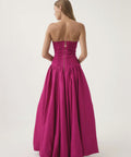 Aje Violette Bubble Hem Maxi Dress Magenta 6,8,10 - Dresses