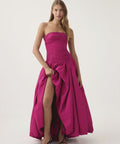 Aje Violette Bubble Hem Maxi Dress Magenta 6,8,10 - Dresses