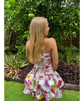 Aje Violette Bubble Hem Mini Dress - 6 / Floral - Dresses