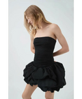 Aje Violette Bubble Hem Mini Dress Black Size 8 - 8 / Black - Dresses