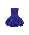 Aje Violette Bubble Hem Mini Dress Cobalt Size 8 - 8 / Blue - Dresses