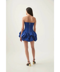 Aje Violette Bubble Hem Mini Dress Cobalt Size 8 - 8 / Blue - Dresses