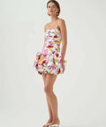 AJE Violette Bubble Hem Mini Dress - Floral - 6 / Floral - Dresses