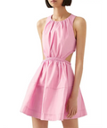Aje Voyage Braided Cut Out Mini Dress - 8 / Pink - Dresses