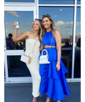 Aje Wave Cut Out Ring Midi - 6 / Blue - Dresses