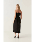 Aje Whisper Knot Waist Midi Dress Black Size 8 - 8 / Black - Dresses
