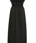 Aje Whisper Knot Waist Strapless Midi Dress Black Size 10 - 10 / Black - Dresses