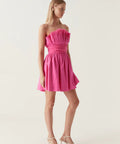 Aje Whisper Layered Mini Dress - 6 / Pink - Dresses