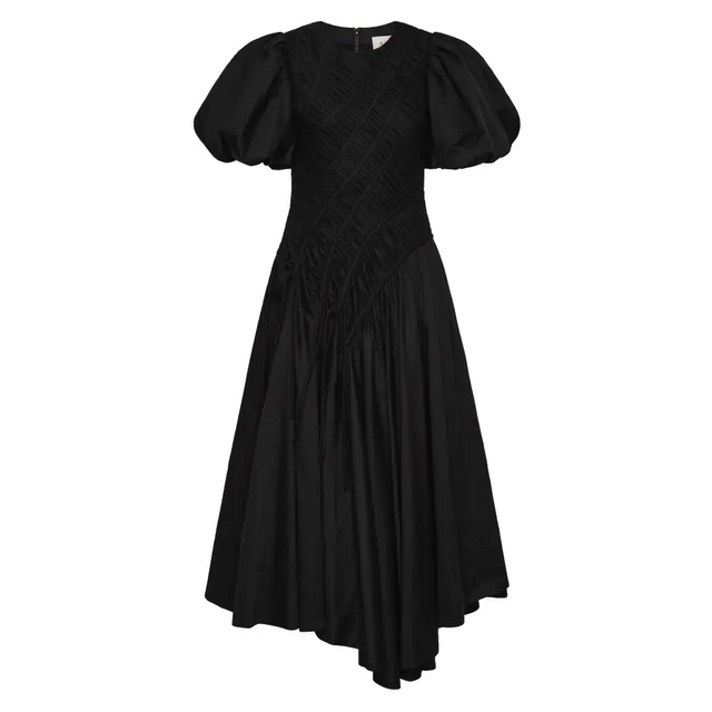 Aje Wisteria Midi Dress - 10 / Black - Dresses