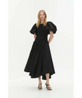 Aje Wisteria Midi Dress - 10 / Black - Dresses
