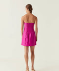Aje Zayla Strapless Mini Dress Deep Magenta - 10 / Pink - Dresses