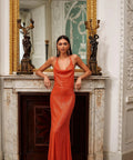 Alamour Stella Dress - 8 / Orange - Dresses
