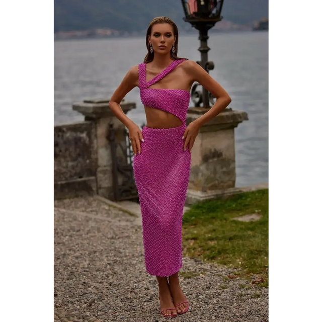 Alamour The Label - Fioretta Dress - 10 / Pink - Dresses