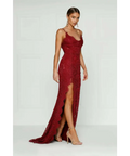 Alamour The Label Layali Lace Gown - 10 / Red - Dresses
