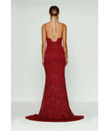 Alamour The Label Layali Lace Gown - 10 / Red - Dresses