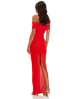 Alamour The Label Nera Off Shoulder Dress - 6 / Red - Dresses