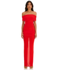 Alamour The Label Nera Off Shoulder Dress - 6 / Red - Dresses
