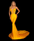 Albina Dyla Yellow Corset Dress Size M / AU 10 - 10 / Yellow - Dresses