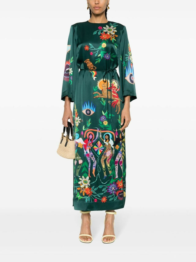 Alemais Agatha Midi Dress 12 - 12 / Multi - Dresses