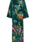 Alemais Agatha Silk Midi Dress Green Size 14 - 14 / Print - Dresses