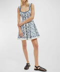 Alemais Airlie Scoop-Neck Mini Dress - 8 / Floral - Dresses