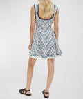 Alemais Airlie Scoop-Neck Mini Dress - 8 / Floral - Dresses