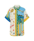 Alemais All Aboard Linen Shirt - 16 / Print - Tops