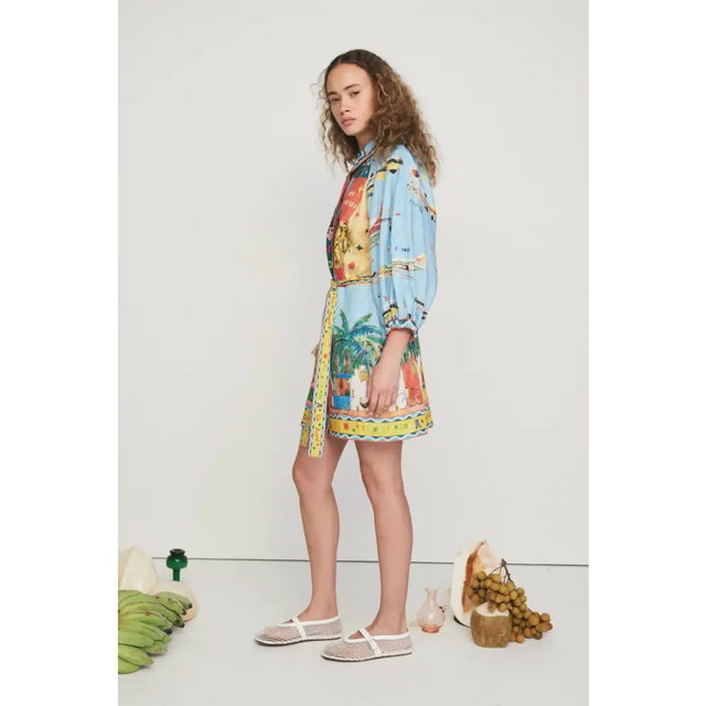 Alemais All Aboard Mini Dress Multi Size 16 - 16 / Multi - Dresses