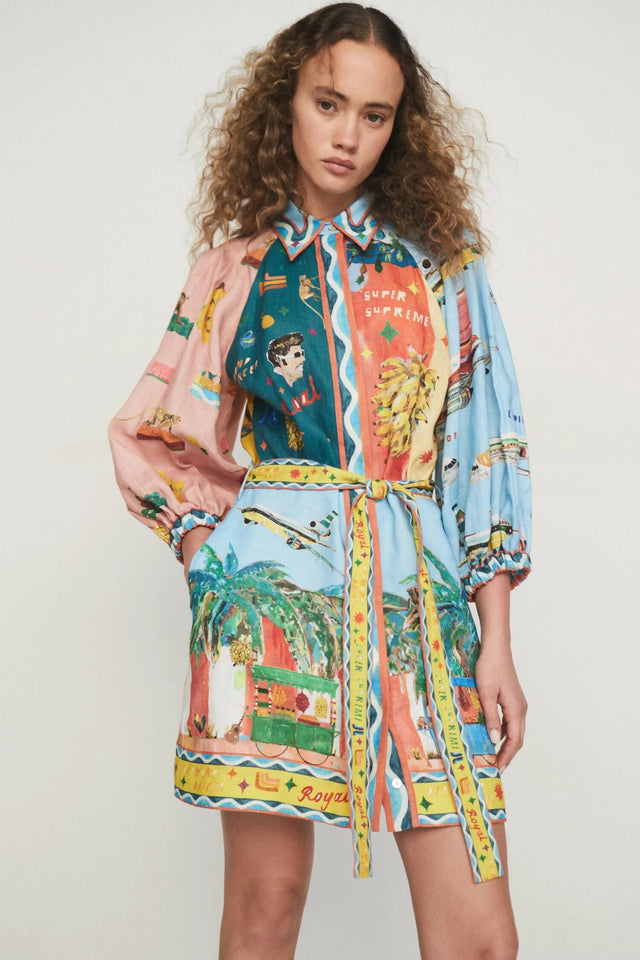 Alemais All Aboard Mini Dress Multi Size 6 and 10 - Dresses